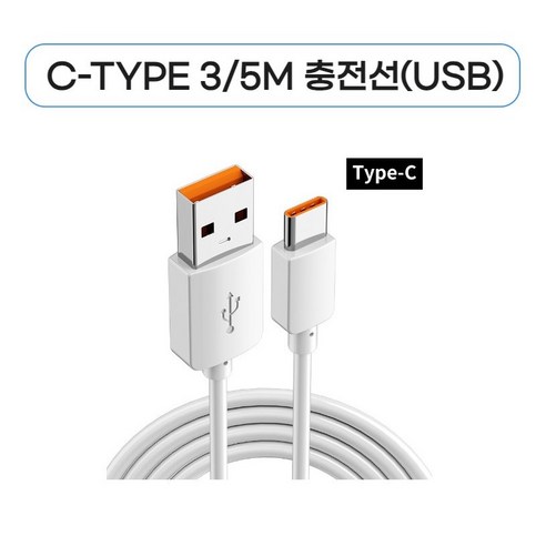 니솔 홈캠거치대 헤이홈 티피링크 이글루 타포 CCTV, 1개, C-TYPE 5M 충전선(UPS-화이트)