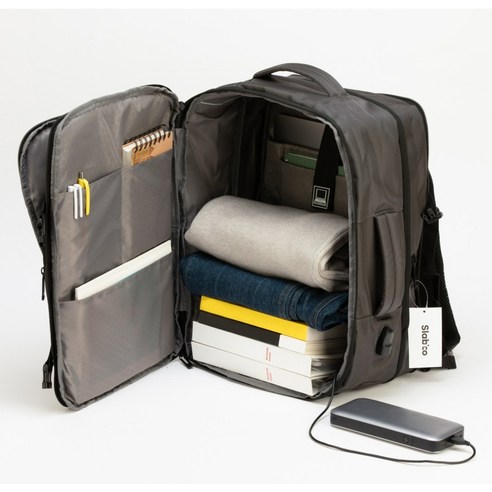 여행 필수품: 편안하고 안전한 슬라비코 대용량 확장형 노트북 여행 백팩