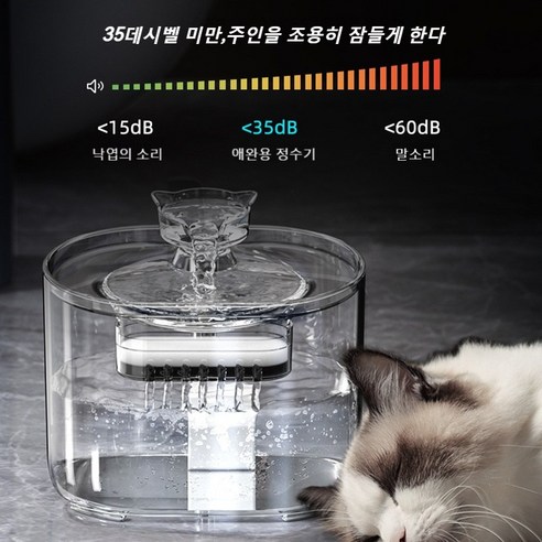 고양이급수기 강아지 자동급수기 음수대+필터 - 물 마시는 것을 더욱 간편하게!