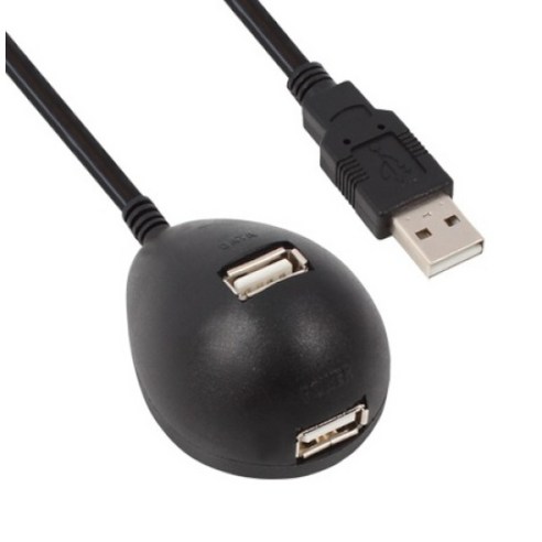 [강원전자] NETmate USB2.0 연장 스탠드케이블 [AM-AF] [블랙/1.8M] [NMC-US218B], 단일 모델명/품번