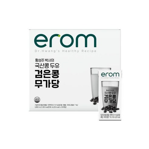 이롬 황성주 검은콩 무가당두유 190ml, 200개