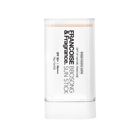 프랑스와즈 뽀송선스틱 SPF50+ 미백 주름개선 모공커버 톤업 선크림 추천, 19g, 1개