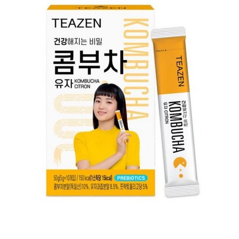 티젠 콤부차 유자, 5g, 50개입, 2개