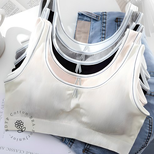 BDYP 청소년 성장기 2.5단계 노와이어 고정형 패드 브라세트 3P 우리 아이 편한 속옷