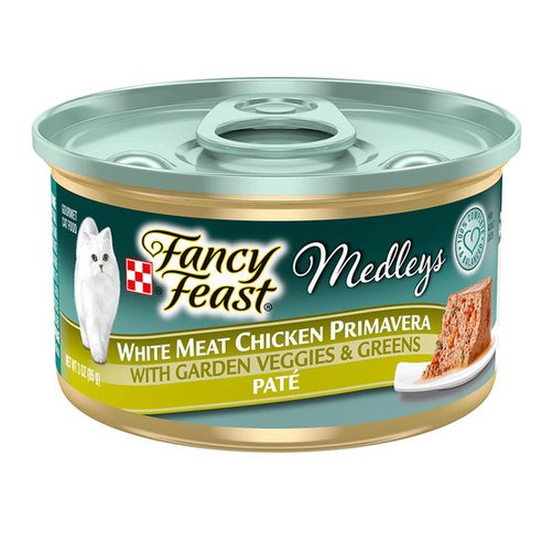 팬시피스트 3개월이후용 엘레강트 메들리파테 프리마베라 치킨 고양이 주식캔, 85g, 24개
