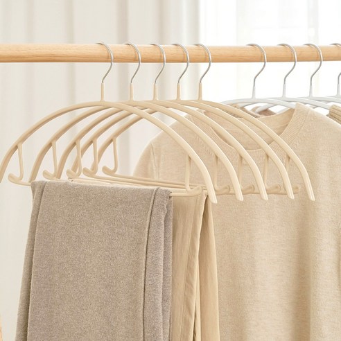 진심감성 어깨뿔방지 논슬립 옷걸이, 화이트, 100개