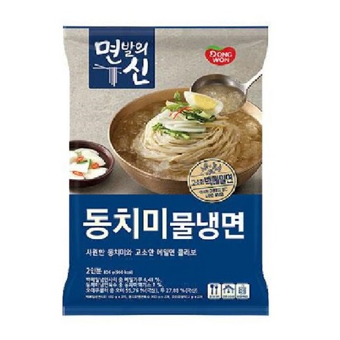 동원 면발의신 동치미물냉면 806g x2개(무료배송), 2개
