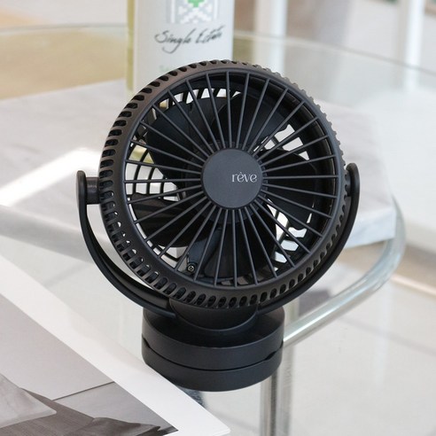 혁신적인 선풍기 기술이 담긴 레브의 BLDC 탁상용 집게 자석 미니 선풍기