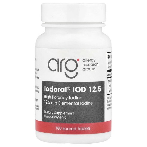 옵티목스 아이오도랄 IOD 12.5 하이 포텐시 아이오딘/포타슘 요오드화물 180타블렛