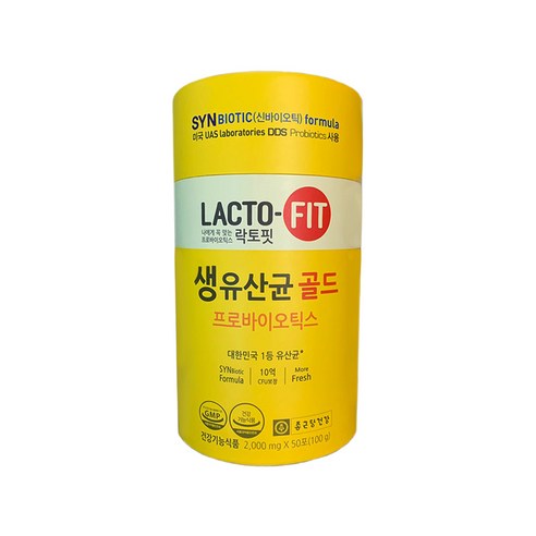 종근당건강 락토핏 생유산균 골드, 100g, 20개