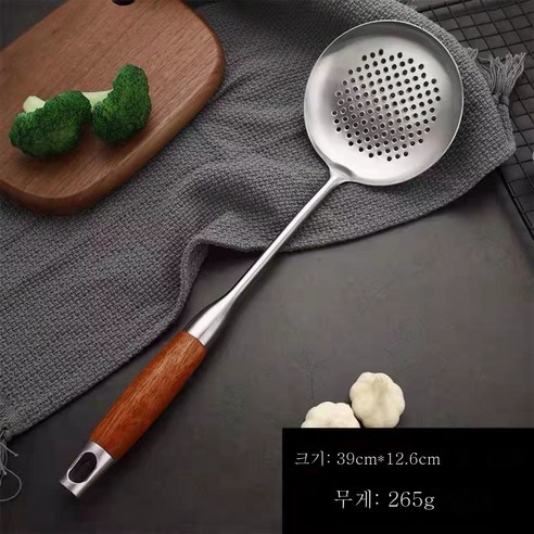 ZZJJC 304 스테인레스 주방기구 꽃배나무 주걱 주걱 주걱 주걱 주걱 세트, * 두꺼운 꽃 배 - 훈련