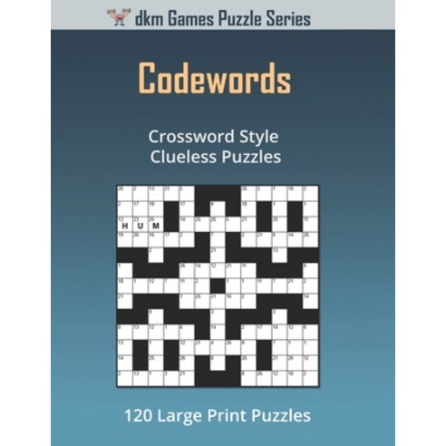 (영문도서) Codewords: Crossword Style Clueless Puzzles Paperback, Independently Published, English, 9798354244126