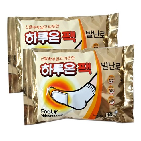 하루온팩 발난로 핫팩 100매, 50set