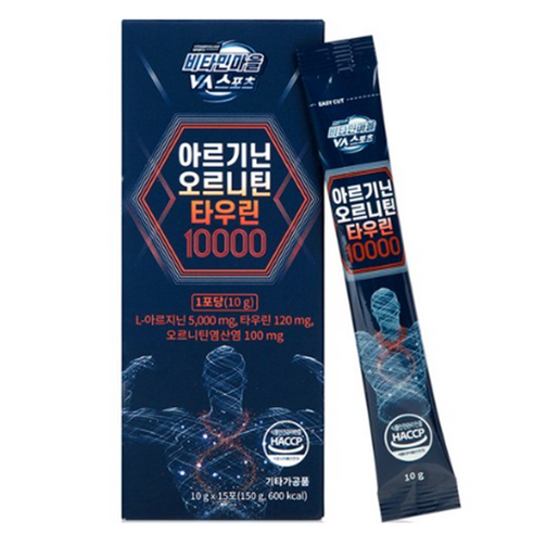 비타민마을 아르기닌 오르니틴 타우린 10000 15p, 1개, 150g