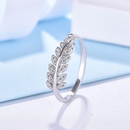 RS13 silver 나뭇잎 반지 은반지