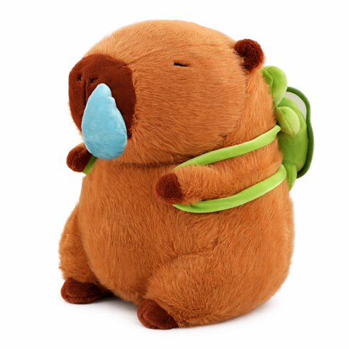 BOLEBIO 볼레비오 콧물 카피바라 인형 거북이 가방 귀여운 애착 인형, 55cm, 1개