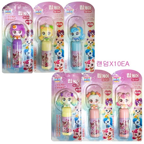 캐치티니핑 립케어 딸기향 3.8g (랜덤), 10개, 랜덤