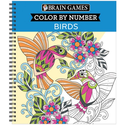 Brain Games - Color by Number: Birds Spiral, New Seasons