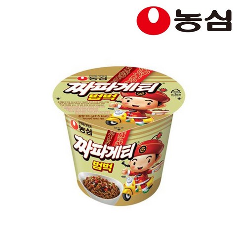 농심 짜파게티범벅컵 70g×6개, 6개