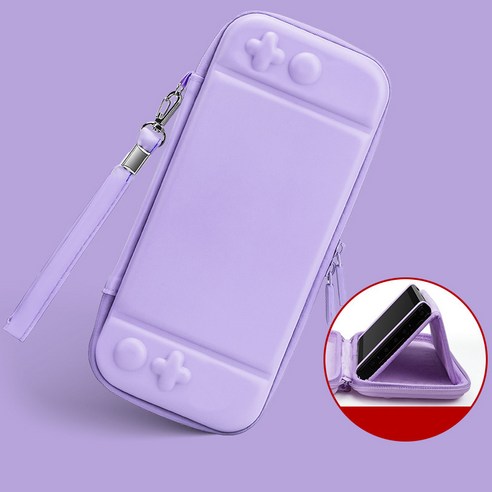 닌텐도 스위치 휴대용 케이스 SWITCH OLED 파우치케이스 닌텐도 스위치전용 게임기 수납 가방 NS 보호 케이스 수납 가방, D-SWITCH-거치대 포함