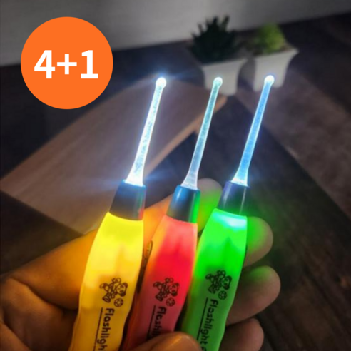 LED귀이개 귀후비개 귀지제거 2+1, 3개, 1개입