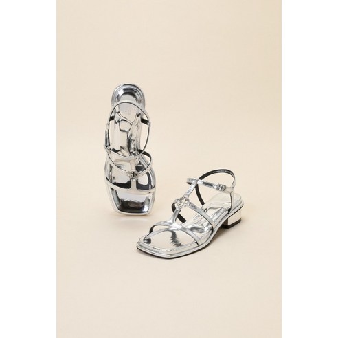 백화점 정품 출고 슈콤마보니 샌들 슬리퍼 SCB point sandal(silver) DG2AM24021SVX-P