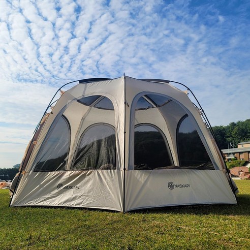 나스카피 라피네 돔텐트 8각 대형 감성 쉘터 즐거운 캠핑을 위한 완벽한 선택!