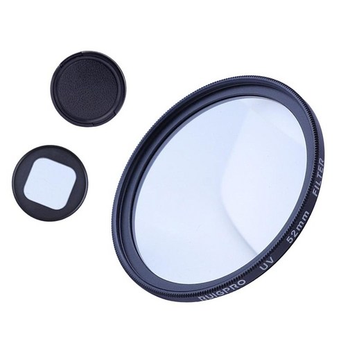 52mm 렌즈 필터 렌즈 캡으로 설정 어댑터 링 도구가 있는 액세서리 컬러 렌즈 필터 카메라 렌즈 10/9 수상, 자외선, 플라스틱