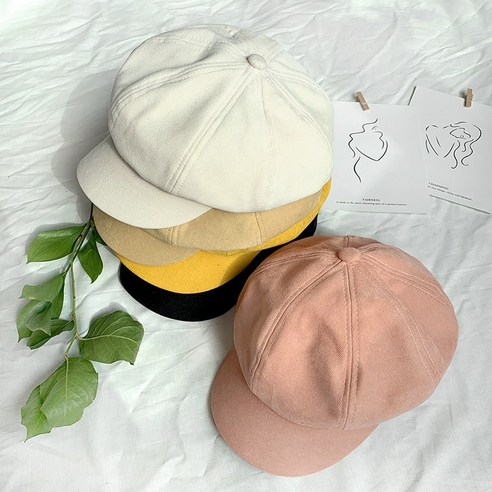 론 베이직 헌팅캡 베레모 빵모자 (5color)