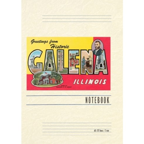 (영문도서) Vintage Lined Notebook Greetings from Galena Illinois Paperback, Found Image Press, English, 9798385415298