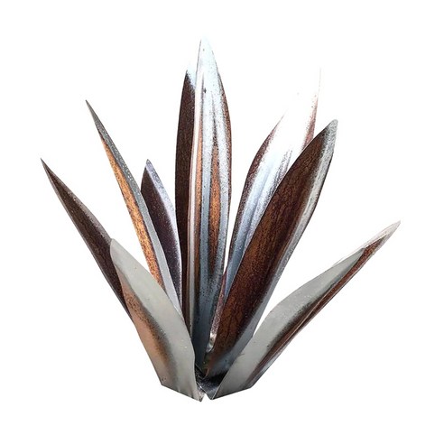 Ursmart 안뜰 식물 장식품, 실버 27cm, 멀티, 철