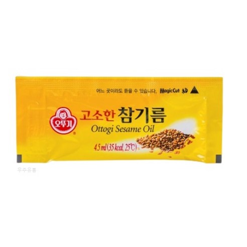 오뚜기 일회용 고소한 참기름 4.5ml, 1개