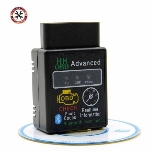 자동차 수입차 차량 오텔 전치 진단기 카 스캐너 게이지 HH OBD ELM327 블루투스 CAN 버스 점검 엔진 자동, 1개