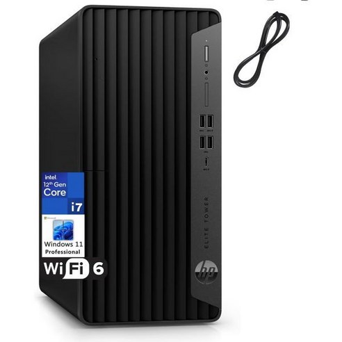 HP E라이트 Tower 800 Series 880 G9 비즈니스 데스크톱 컴퓨터 12세대 인텔 12 코어 i7 12700 64GB DDR5 RAM 2TB PCIe SSD DV, 16GB DDR5 RAM/ 4TB PCIe SSD