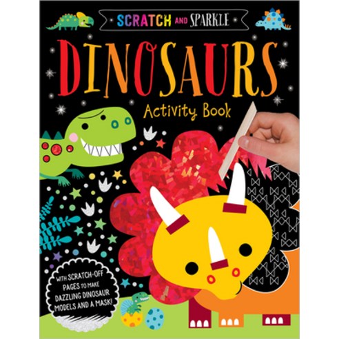(영문도서) Scratch and Sparkle Dinosaurs Activity Book Paperback, Make Believe Ideas, English, 9781788436755