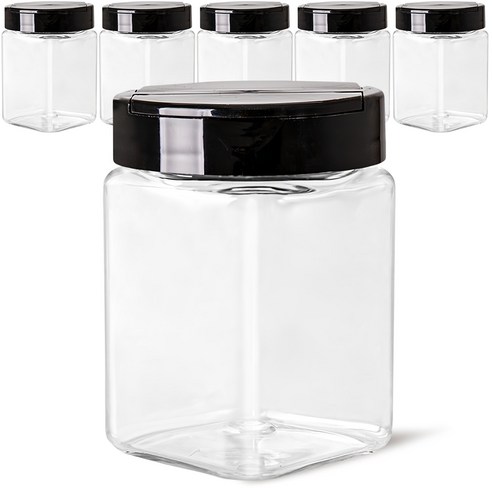 바른미각 BPA FREE 사각 양개형 양념통, 300ml, 6개