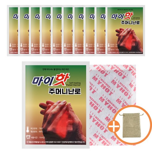 마이핫 주머니난로 90g(60개입) 사은품 핫팩 다봉산업 국산 손난로, 60개