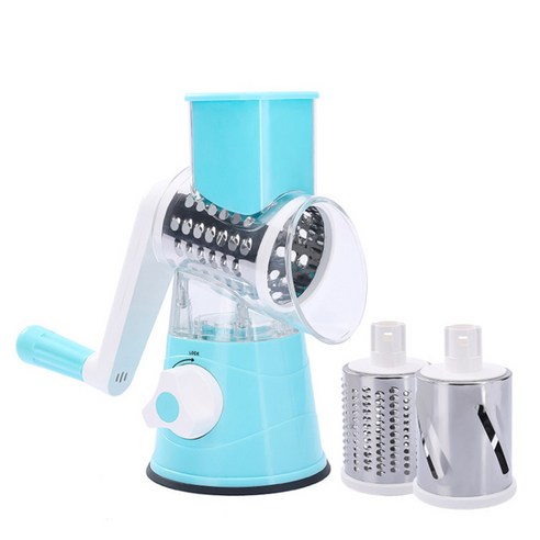 Manual Multifunctional Vegetable Cutter Slicer Fruit Potato Wavy Slices Carrot Grater Hand Roller Sh, 하나, 주황색