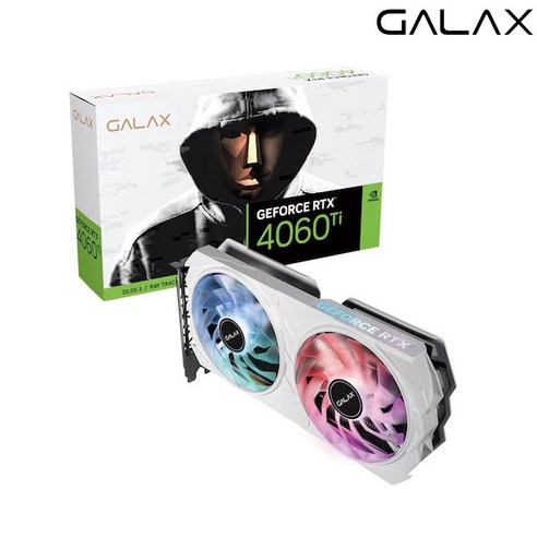 갤럭시 갤럭시 GALAX 지포스 RTX 4060 Ti EX WHITE OC D6 8GB