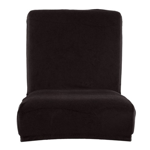 스트레치 Slipcovers 카운터 높이 사이드 체어 커버 스트레치 프로텍터 용 의자 커버, 블랙, 설명