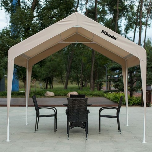 시바다 야외 캠프 케이터링 텐트 방풍 창고 캠핑 바베큐 그늘 야시장 홈스테이 주차, 3. 3x4는 지붕이 있습니다