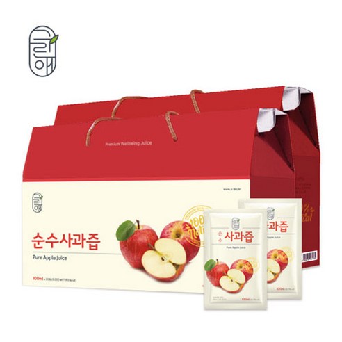자연 그대로의 맛, 그린애 NFC 착즙 사과즙으로 건강을 선물하세요!