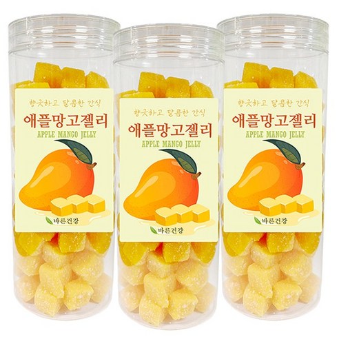 국내 HACCP 인증 프리미엄 애플망고 젤리 국내가공, 2개, 500g
