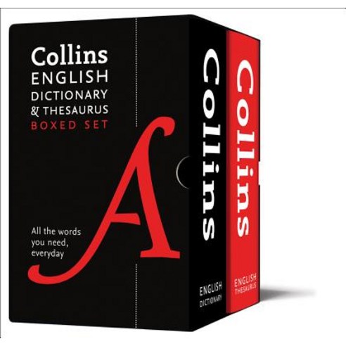 Collins English Dictionary and Thesaurus Boxed Set Paperback, Collins Publishers