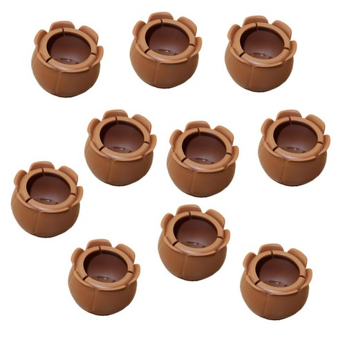 10Pcs 가구 다리 커버 의자 다리 팁 패드 바닥 보호대 펠트 패드, 둥근 바닥 둥근 입 29-35mm, 설명