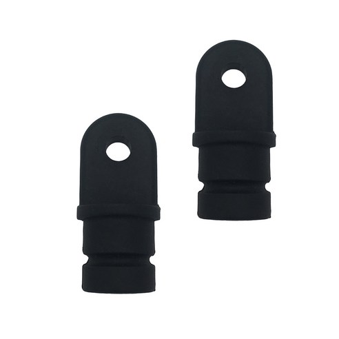 Ursmart 2xNylon 3/4 "라운드 내부 아이 엔드 보트 Bimini 탑 액세서리 블랙, 설명, 나일론
