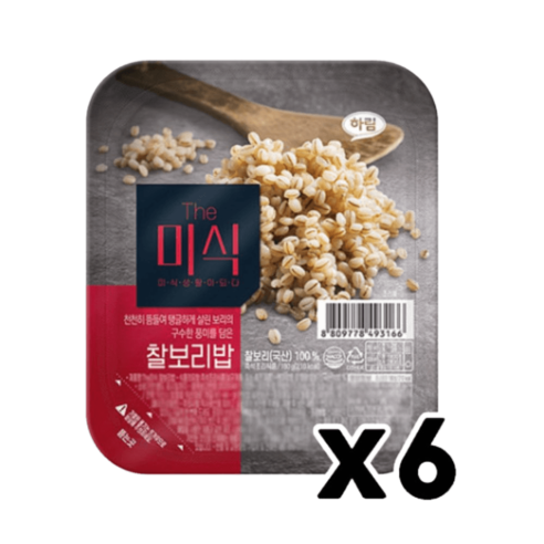 더미식 찰보리밥, 180g, 6개