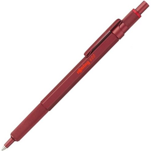 Rotring rOtring 600 볼펜 미디엄 포인트 잉크 배럴 리필 가능 필기구, Rotring 펄 화이트