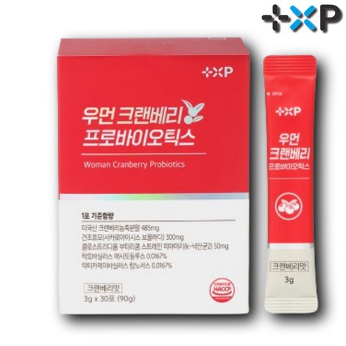 여성 방광염 질염 치료 크랜베리 영양제, 1개, 30정