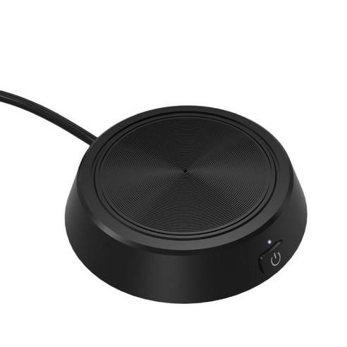 Xzante USB 컴퓨터 마이크 3.5mm 플러그 앤 플레이 360도 PC 화상 회의 웹 캐스트 용 사운드 흡수, 검은 색